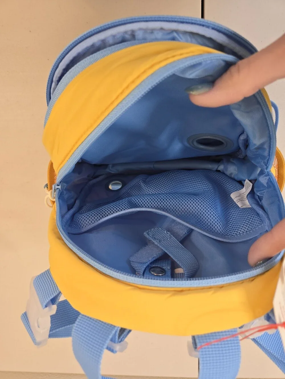 NWT Cat and JackYellow & Blue Kids Backpack Bright Smiley Design